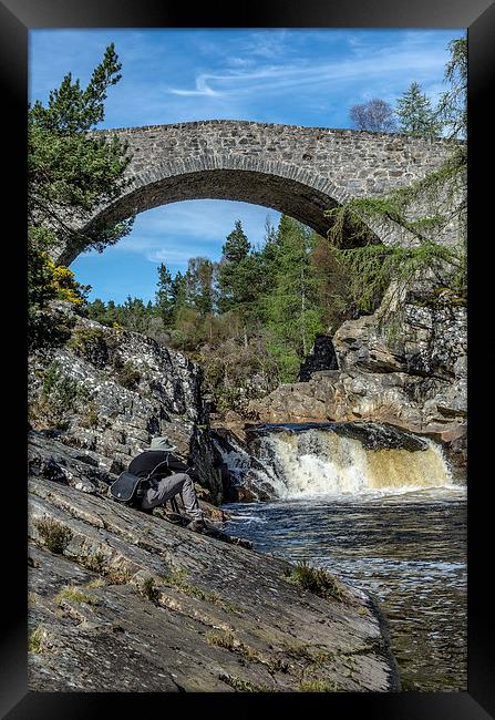 Garve Bridge, Little Garve Framed Print by Michael Moverley