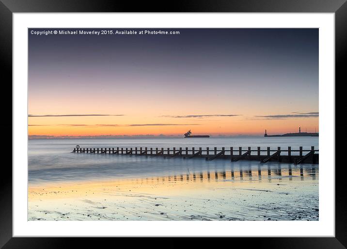 Sunrise Aberdeen Beach  Framed Mounted Print by Michael Moverley