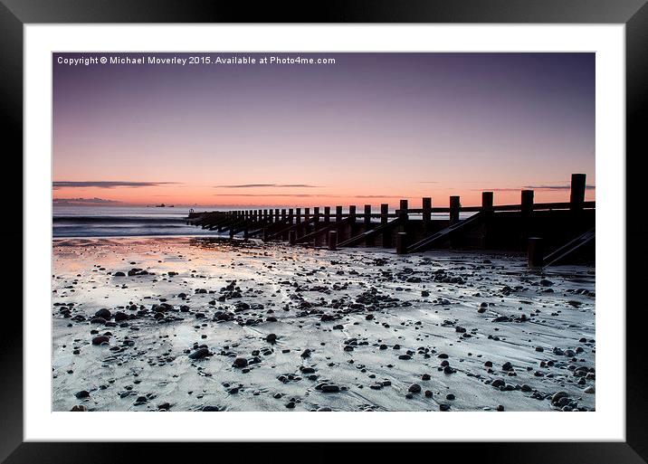  Sunrise Aberdeen Beach Framed Mounted Print by Michael Moverley