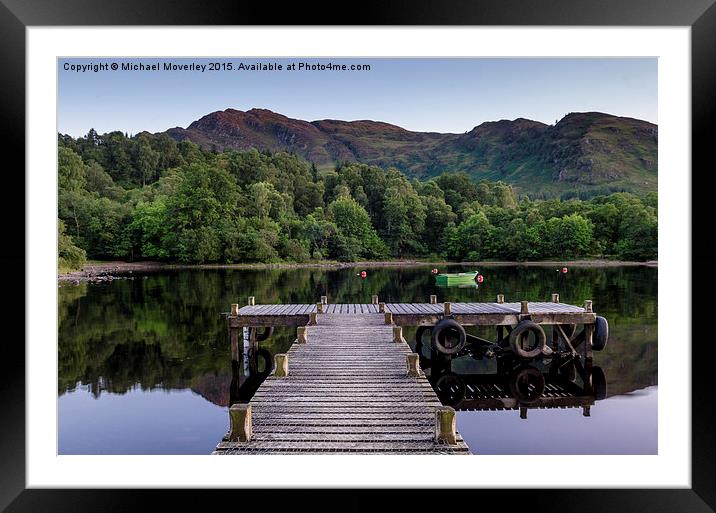 Serenity at St Fillans Framed Mounted Print by Michael Moverley
