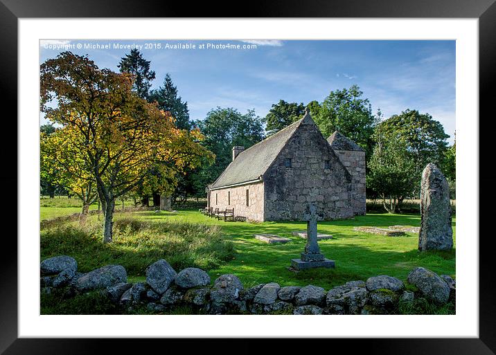 Chapel of St Lesmo, Glen Tanar nr Aboyne Framed Mounted Print by Michael Moverley