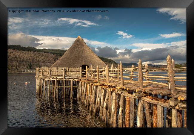 Crannog on Loch Tay, Kenmore Framed Print by Michael Moverley