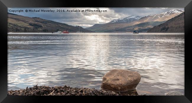 Ben Lawer from Kenmore with Loch Tay Framed Print by Michael Moverley