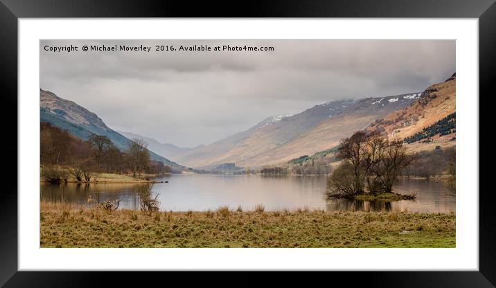 Loch Voil from Balquhidder Framed Mounted Print by Michael Moverley