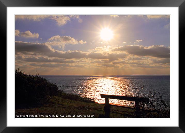Thoughts from Berryhead Framed Mounted Print by Debbie Metcalfe