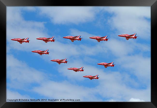 Reds and Red 10 Framed Print by Debbie Metcalfe