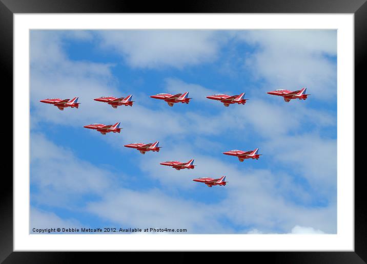 Reds and Red 10 Framed Mounted Print by Debbie Metcalfe