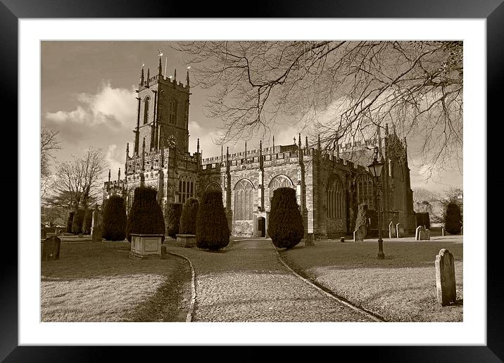St Peters Church, Tiverton Framed Mounted Print by Debbie Metcalfe