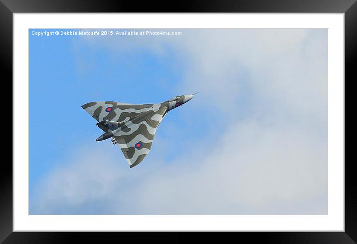  Avro Vulcan XH558 Farewell Framed Mounted Print by Debbie Metcalfe