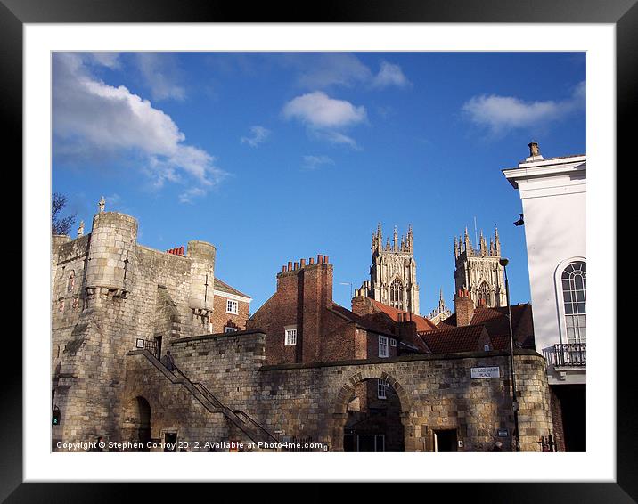 St Leonard's Place, York Framed Mounted Print by Stephen Conroy