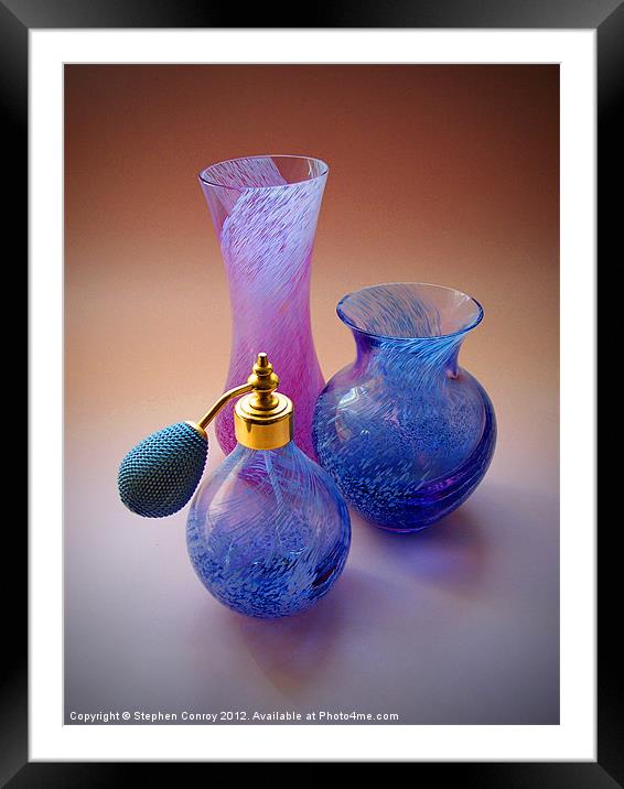 Still Life with Atomizer Framed Mounted Print by Stephen Conroy