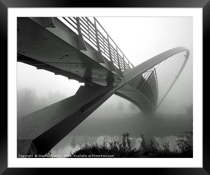 Bridge to Nowhere Framed Mounted Print by Stephen Conroy