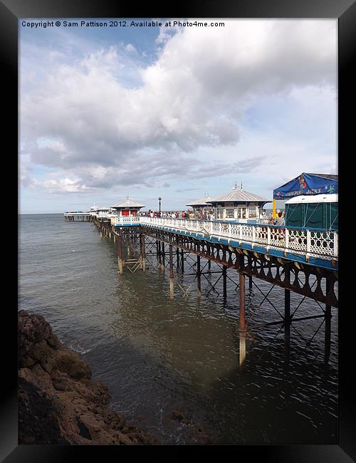 Llandudno Pier Wales Framed Print by Sam Pattison