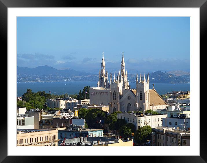 San Francisco Bay Framed Mounted Print by Patti Barrett