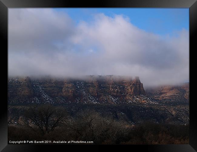 First Storm of the year, Colorado Framed Print by Patti Barrett