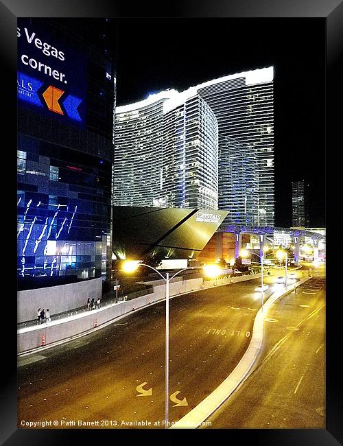 Las Vegas 3 AM Framed Print by Patti Barrett