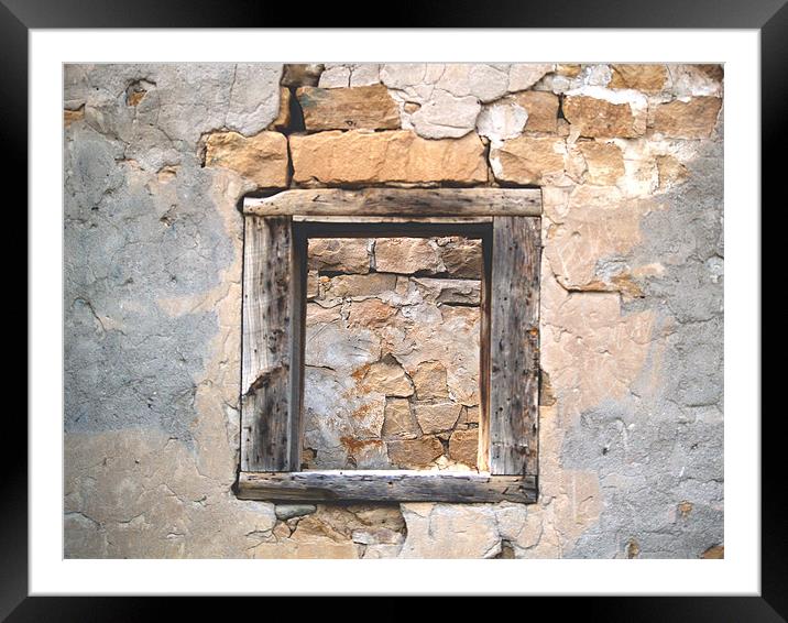 Stage Coach Window Framed Mounted Print by Patti Barrett