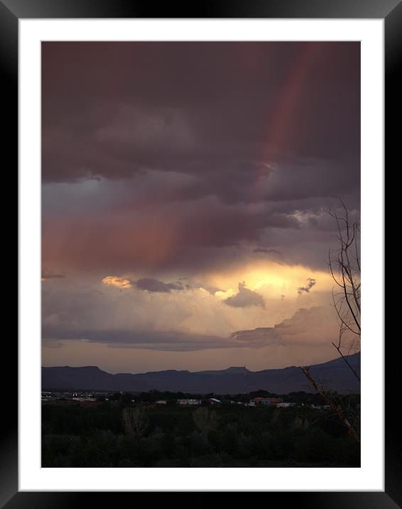Fractured Rainbow Framed Mounted Print by Patti Barrett