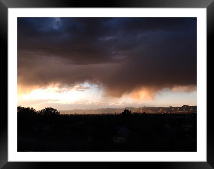 Rocky Mountain Storm Framed Mounted Print by Patti Barrett