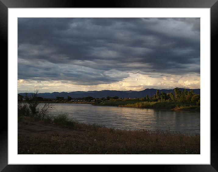 Colorado River Sunset Framed Mounted Print by Patti Barrett