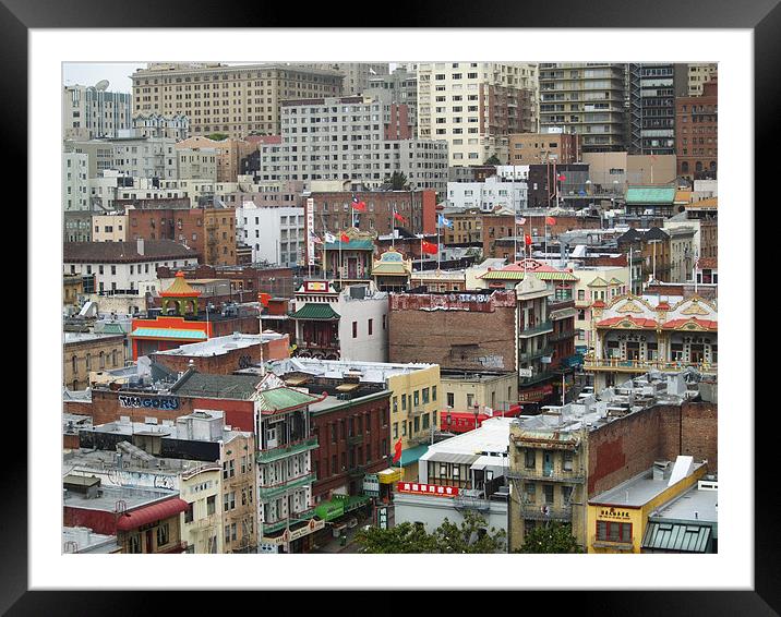 Top of China Town the Secret World Framed Mounted Print by Patti Barrett