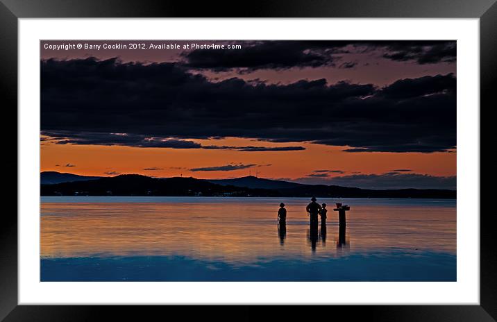 Last Fishing of the Day Framed Mounted Print by Barry Cocklin