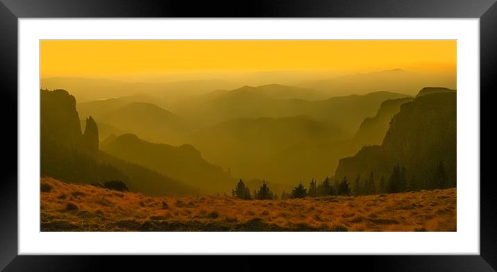 Morning mist Framed Mounted Print by Cristian Mihaila