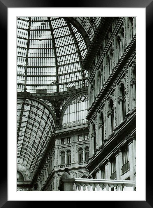 Galeria Umberto II Framed Mounted Print by Benoit Charon