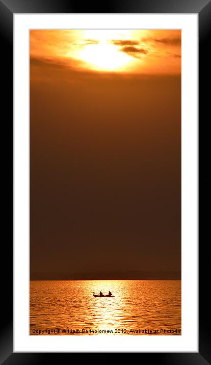 Evening Kayaking Framed Mounted Print by Beach Bum Pics