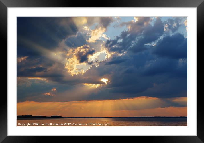Sun Rays Abound Framed Mounted Print by Beach Bum Pics