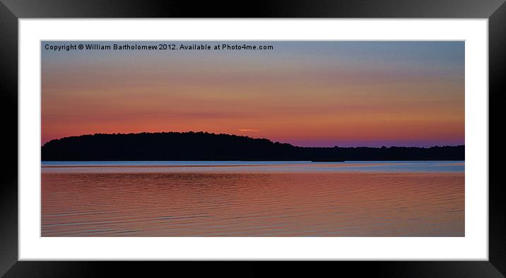 Multicolor Sunset Framed Mounted Print by Beach Bum Pics