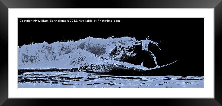Fade to Blue Framed Mounted Print by Beach Bum Pics