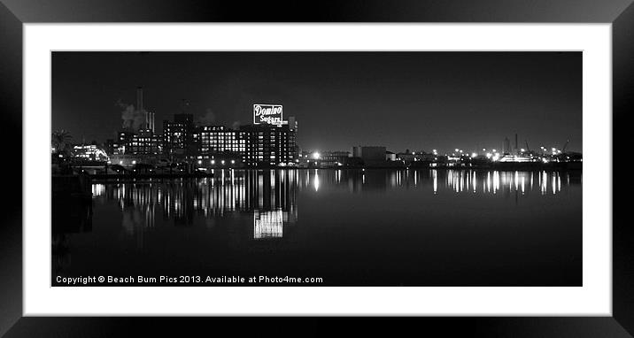 Sugar Glow B&W Framed Mounted Print by Beach Bum Pics