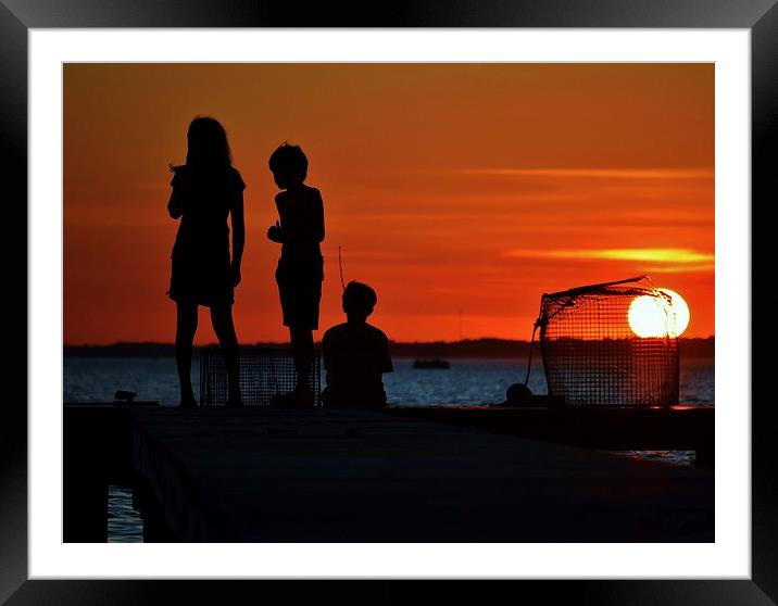 Perfect Ending Framed Mounted Print by Beach Bum Pics