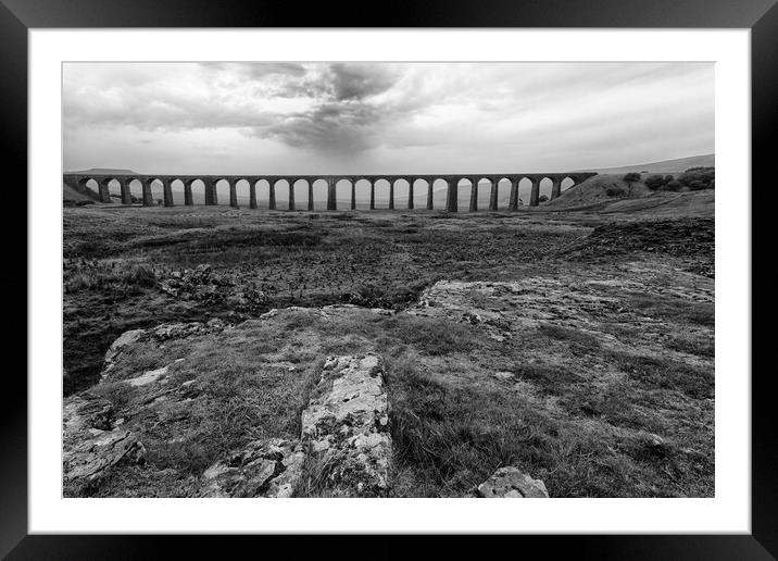 Clouds  over Ribblehead Viaduct Framed Mounted Print by Jed Pearson