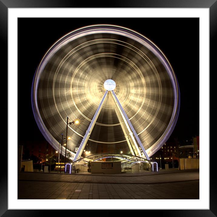 Ferris Wheel Framed Mounted Print by Jed Pearson