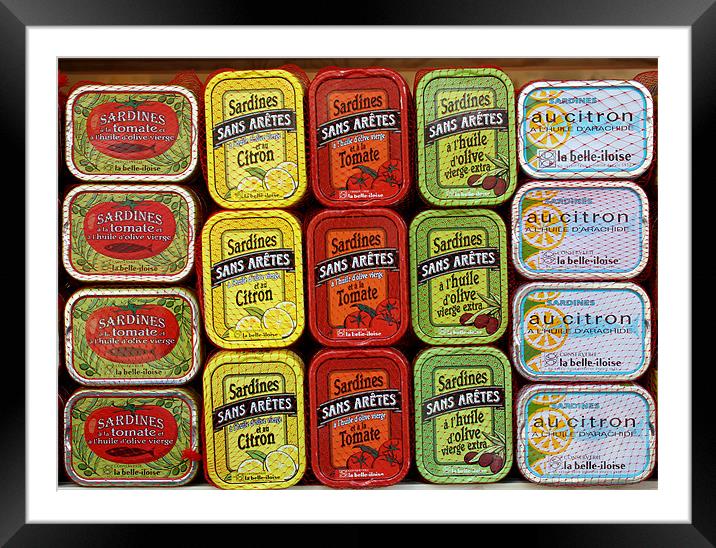 Sardine Tins Framed Mounted Print by Jed Pearson