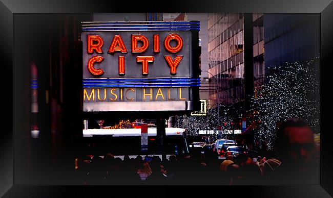 Radio City Framed Print by Jed Pearson