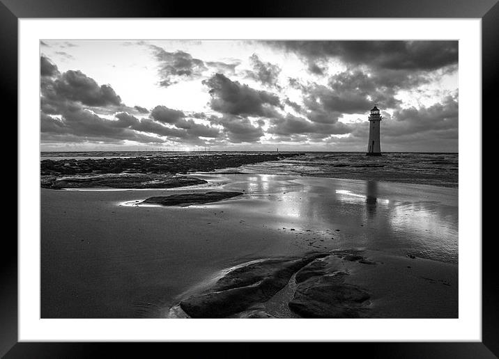 Perch Rock Lighthouse Framed Mounted Print by Jed Pearson
