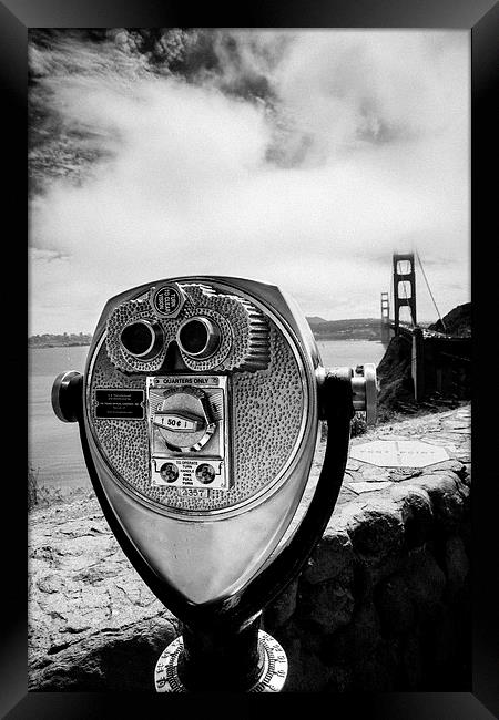 Golden Gate Viewer Framed Print by Jed Pearson