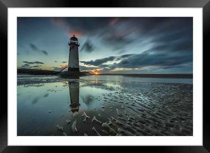  Point of Ayr Reflection Framed Mounted Print by Jed Pearson