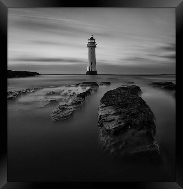  Perch Rock mono moment Framed Print by Jed Pearson