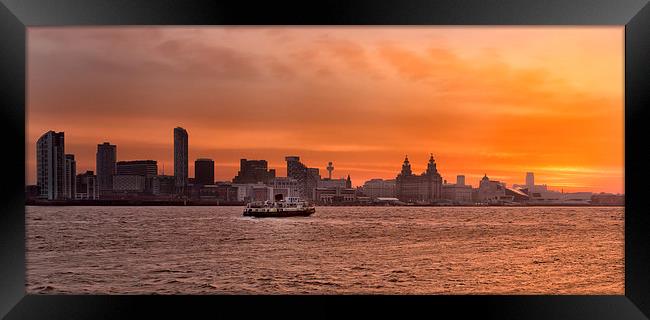 River Mersey Ferry  Framed Print by Jed Pearson