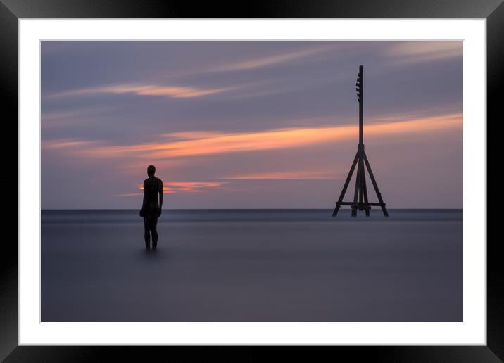 Man and Bouy Framed Mounted Print by Jed Pearson