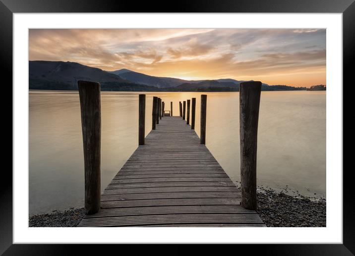 Ashness Sunset Framed Mounted Print by Jed Pearson