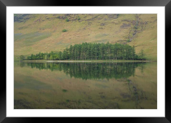 Buttermere Reflections Framed Mounted Print by Jed Pearson
