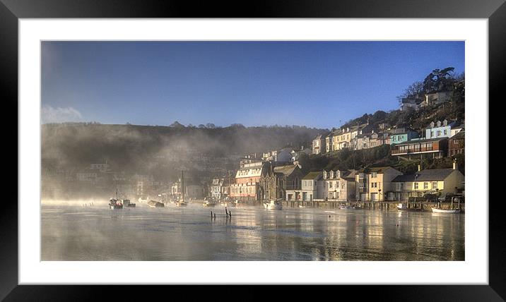 Looe Harbour Framed Mounted Print by Roger Fleet