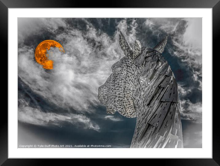 The Blood Moon and The Kelpie Framed Mounted Print by Tylie Duff Photo Art