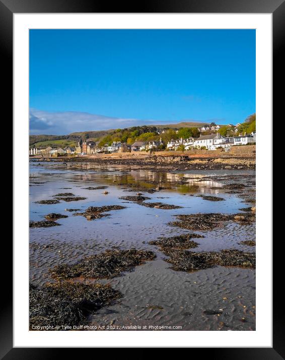 Reflections At Fairlie Beach Framed Mounted Print by Tylie Duff Photo Art