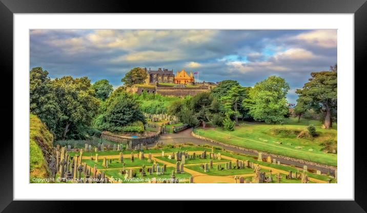 Commonwealth War Graves Cemetary, Stirling Castle Framed Mounted Print by Tylie Duff Photo Art